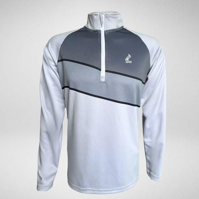 The Lune 1/4 Zip - Light Grey