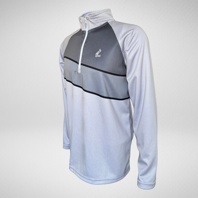 The Lune 1/4 Zip - Light Grey