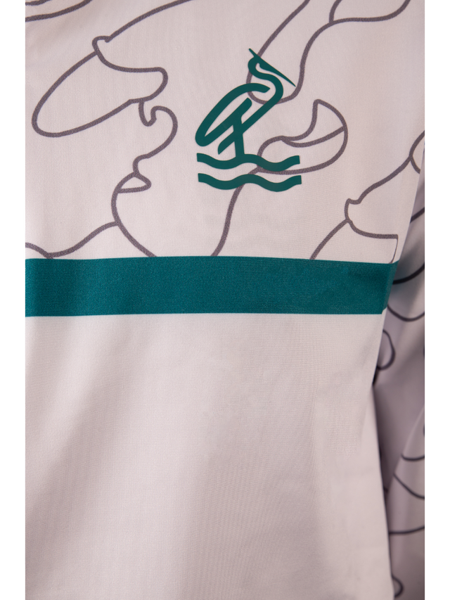 The Tidal Collection - White 1/4 Zip