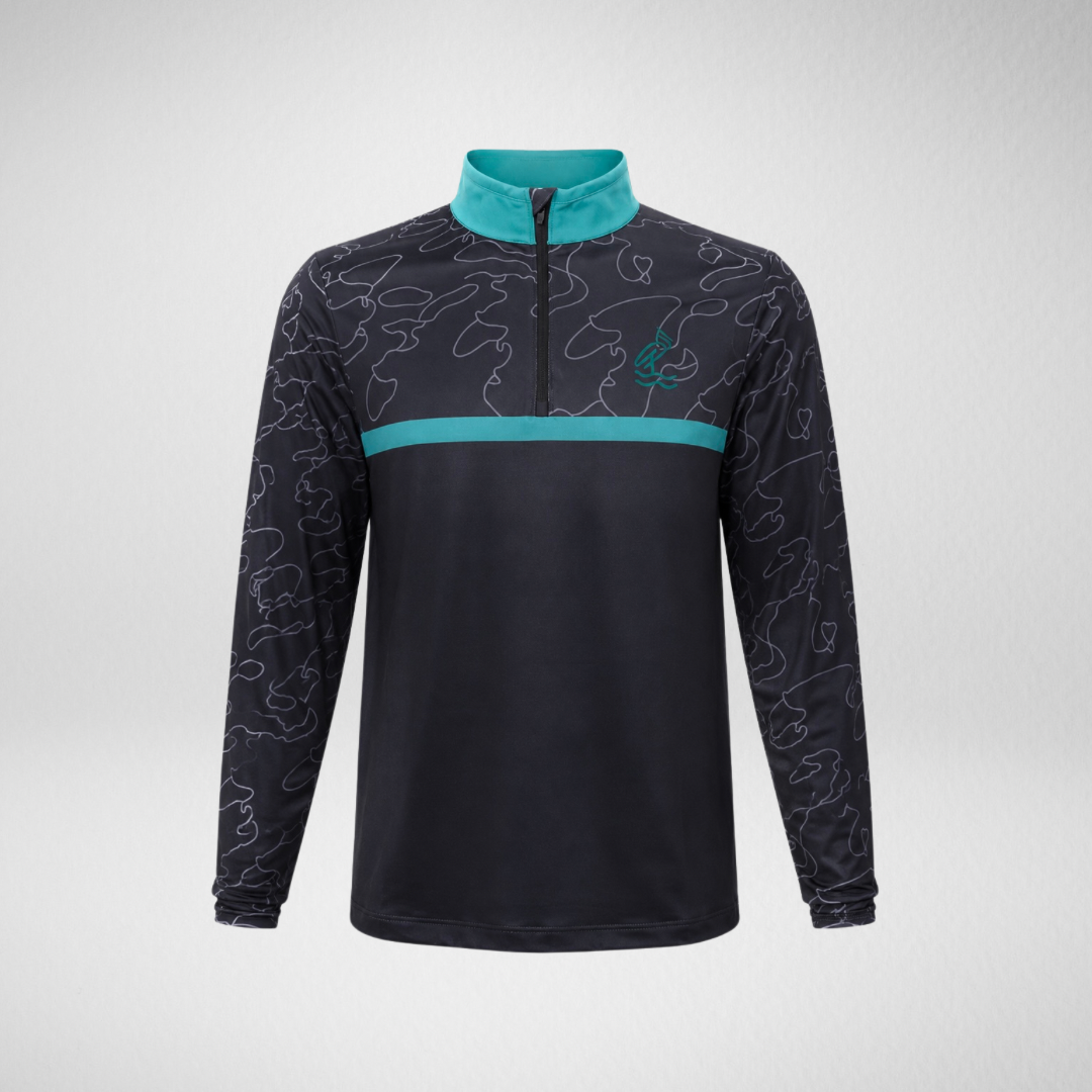 The Tidal Collection - Black 1/4 Zip