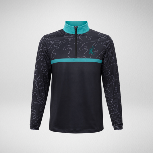 The Tidal Collection - Black 1/4 Zip