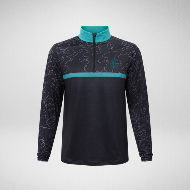 The Tidal Collection - Black 1/4 Zip