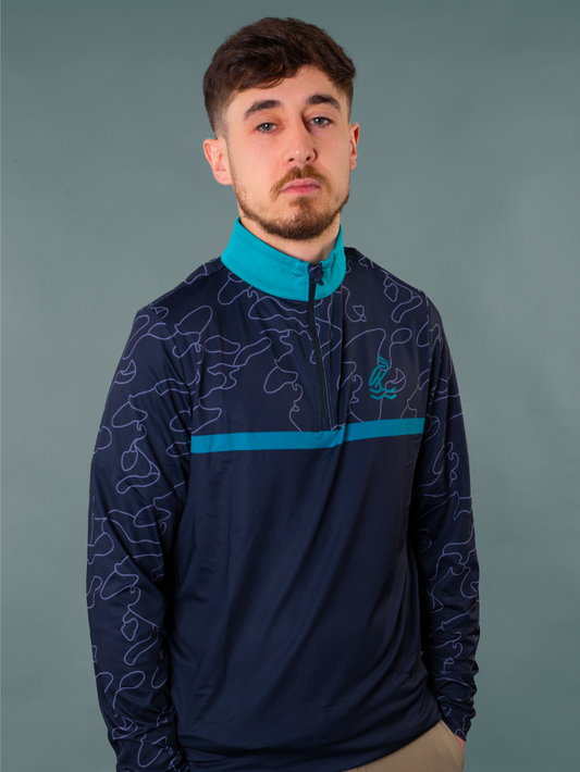 The Tidal Collection - Black 1/4 Zip