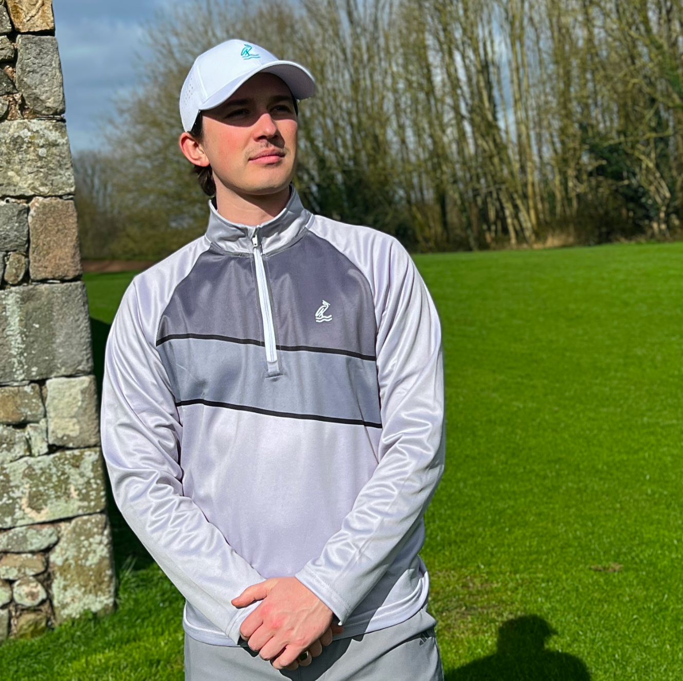 The Lune 1/4 Zip - Light Grey